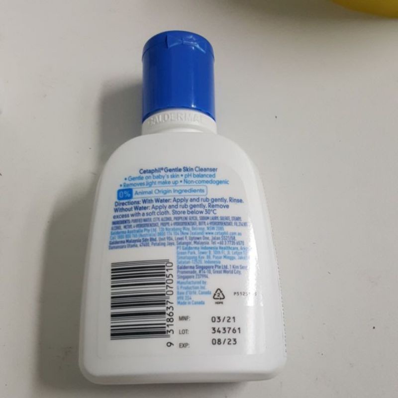 Sữa Rửa Mặt Cetaphil Dịu Nhẹ Gentle Skin Cleanser 125 mL