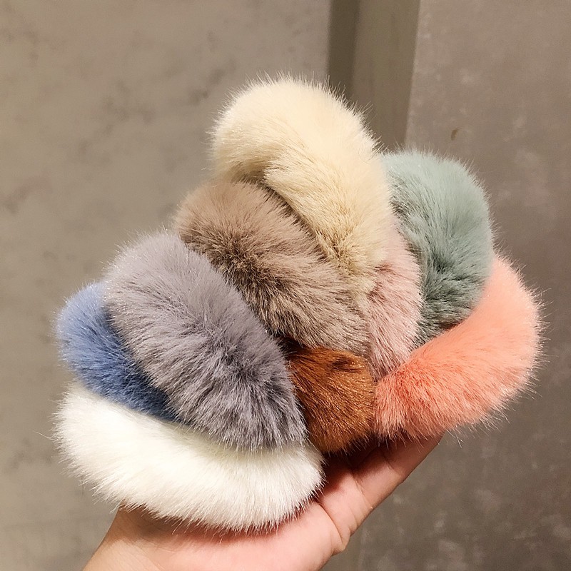 South Korea's new autumn and winter girl cute macaron head rope B0037