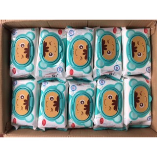 Khăn ướt sky 125g - hàng chính hãng -An toàn cho bé