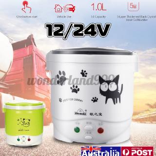 Nồi Cơm Điện Mini Chống Dính 12V 24V 1.0L Nấu Nướng Đa Năng Chất Lượng Cao