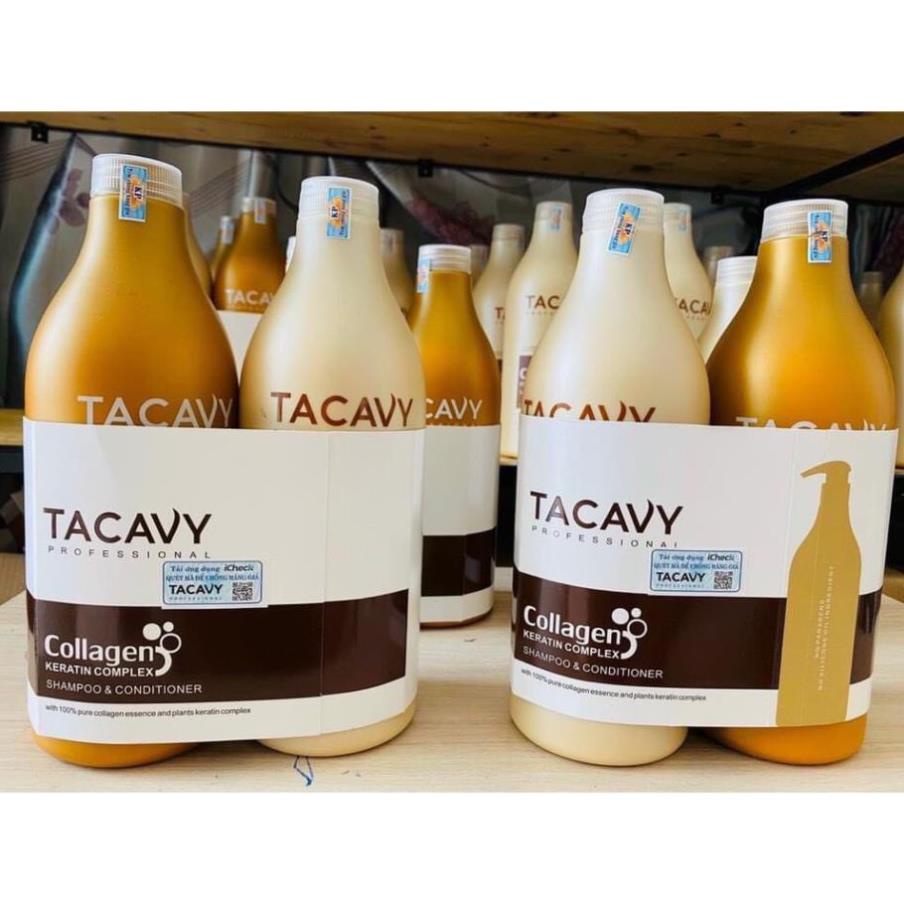 Cặp Dầu Gội Xả TACAVY 1000ml | Giảm Gãy Rụng, Phục Hồi Tóc Hư Tổn, Khô Xơ | BigBuy360 - bigbuy360.vn
