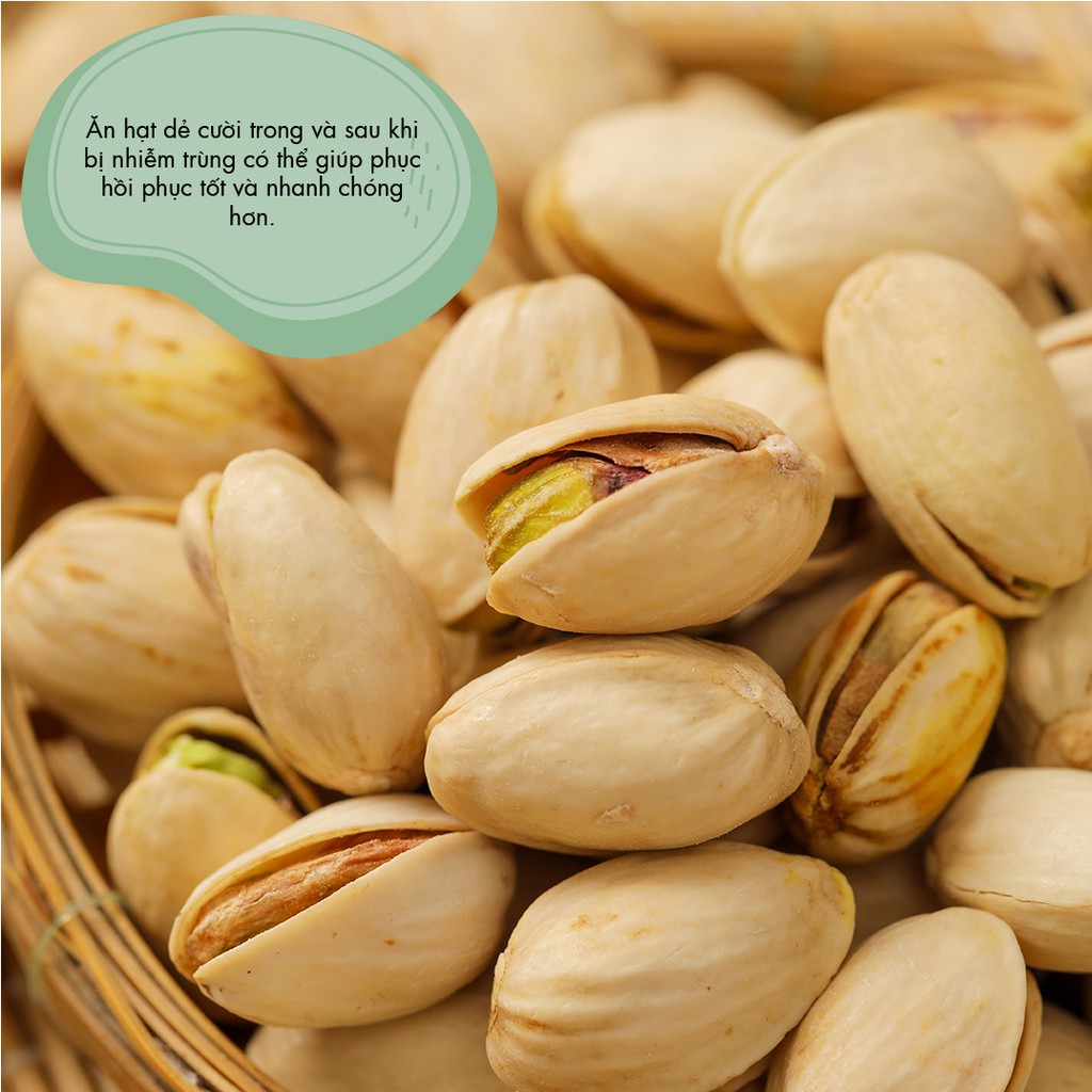 HẠT DẺ CƯỜI SẤY NGUYÊN VỊ ăn vặt healthy cho người ăn kiêng ăn chay &amp; mẹ bầu duy trì và giảm cholesterol và huyết áp cao