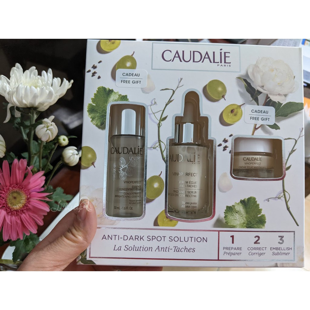 [ MẪU MỚI] Set dưỡng sáng da 3 món Caudalie