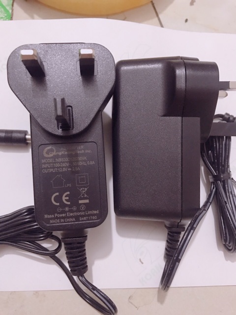 Nguồn Adapter Camera 12V 2.5A Chân To Chất Lượng Cao | BigBuy360 - bigbuy360.vn