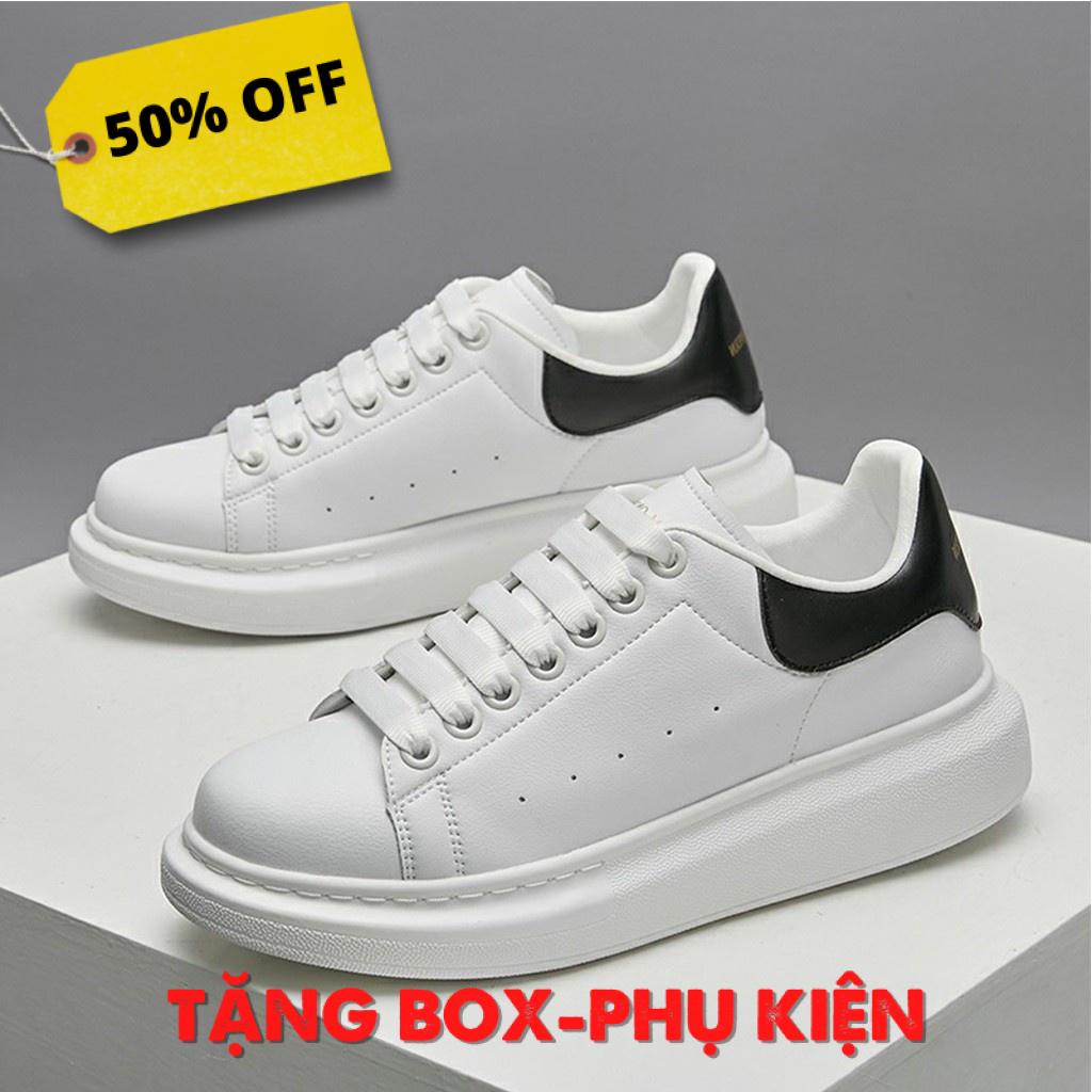 Giày McQueen, Sneaker MC Queen Hàng Chuẩn Gót Nhung Dây Lụa Cao Cấp [Full Box Bill]