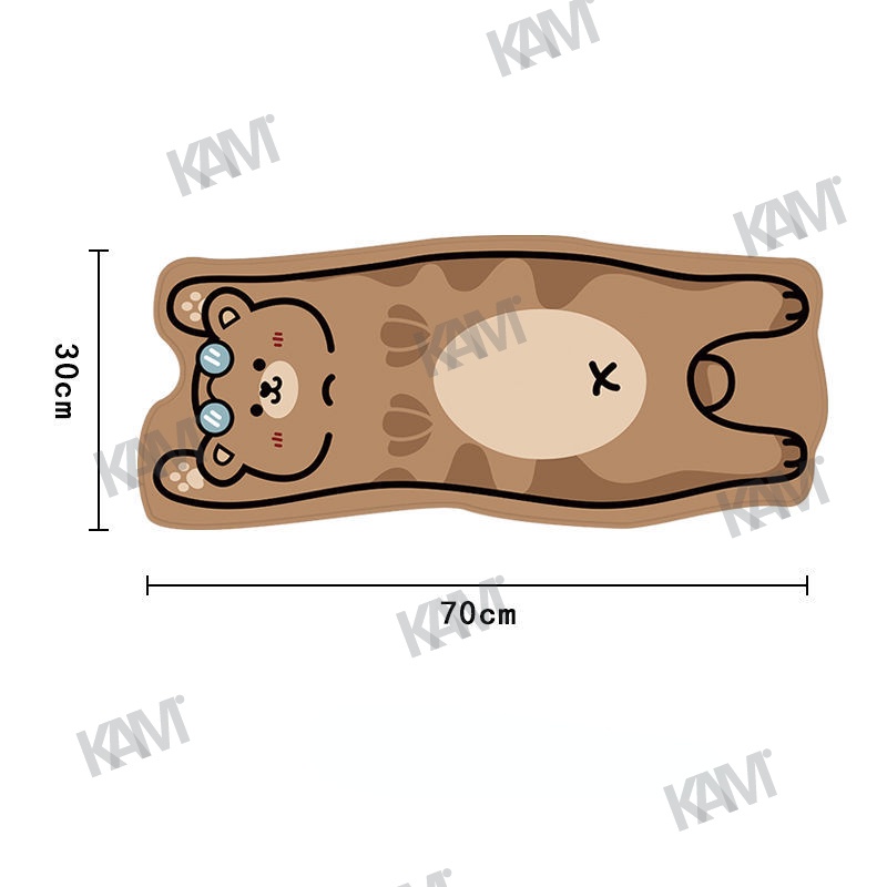Kam Phim hoạt hình dễ thương tấm lót chuột trò chơi dày tấm lót bàn lớn chống trượt tấm lót chuột máy tính HD in ấn bàn phím văn phòng bàn phím trang trí phòng có thể giặt được