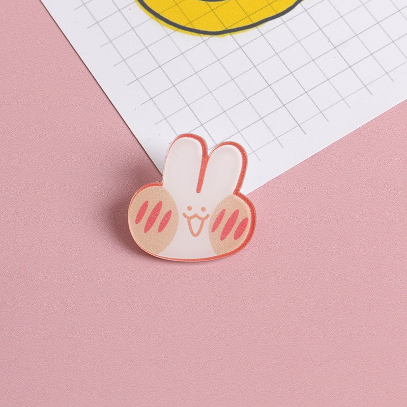 Sticker cute pin cài áo phụ kiện trang trí túi xách balo