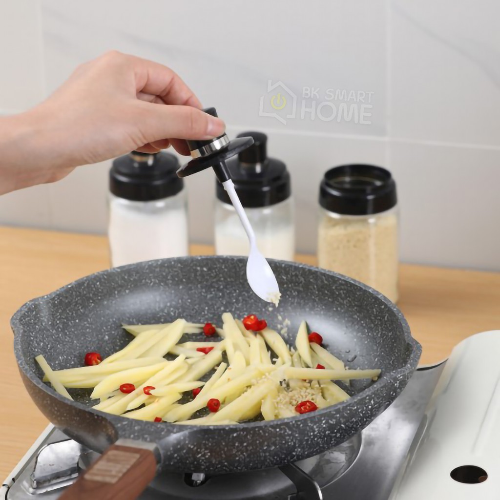 Hũ đựng gia vị bằng thủy tinh cao cấp - Lọ đựng gia vị - Lọ gia vị bằng thủy tinh kèm muỗng thìa
