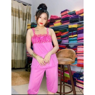 bộ đồ lửng thun lạnh Phối Ren size 5 (65_75kg)
