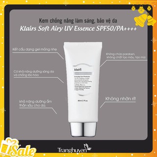 Kem chống nắng Klairs Sofly Airy UV Essence - Everyday Sun Protector