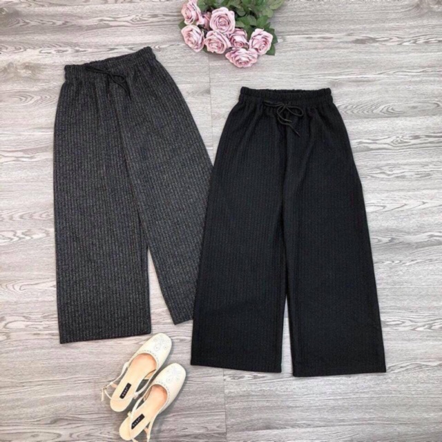 QUẦN XUÔNG CULOTTES DẬP LY CHẤT DẠ ĐẸP MS13229