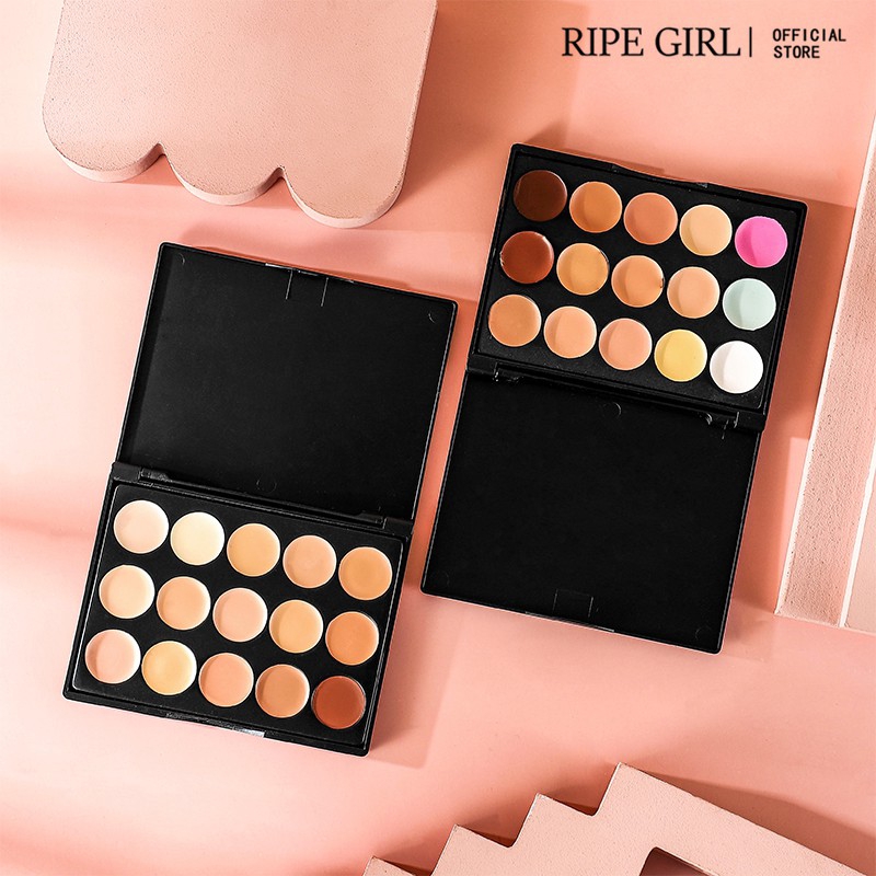 Bảng Kem Che Khuyết Điểm / Tạo Khối Ripe Girl 15 Màu Tiện Dụng Cho Trang Điểm | BigBuy360 - bigbuy360.vn