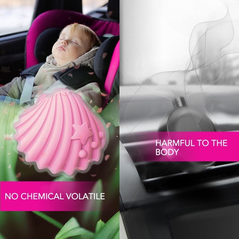 Treo thơm ghim cửa gió điều hoà khử mùi hôi, làm mát không khí ô tô Flamingo F1300H