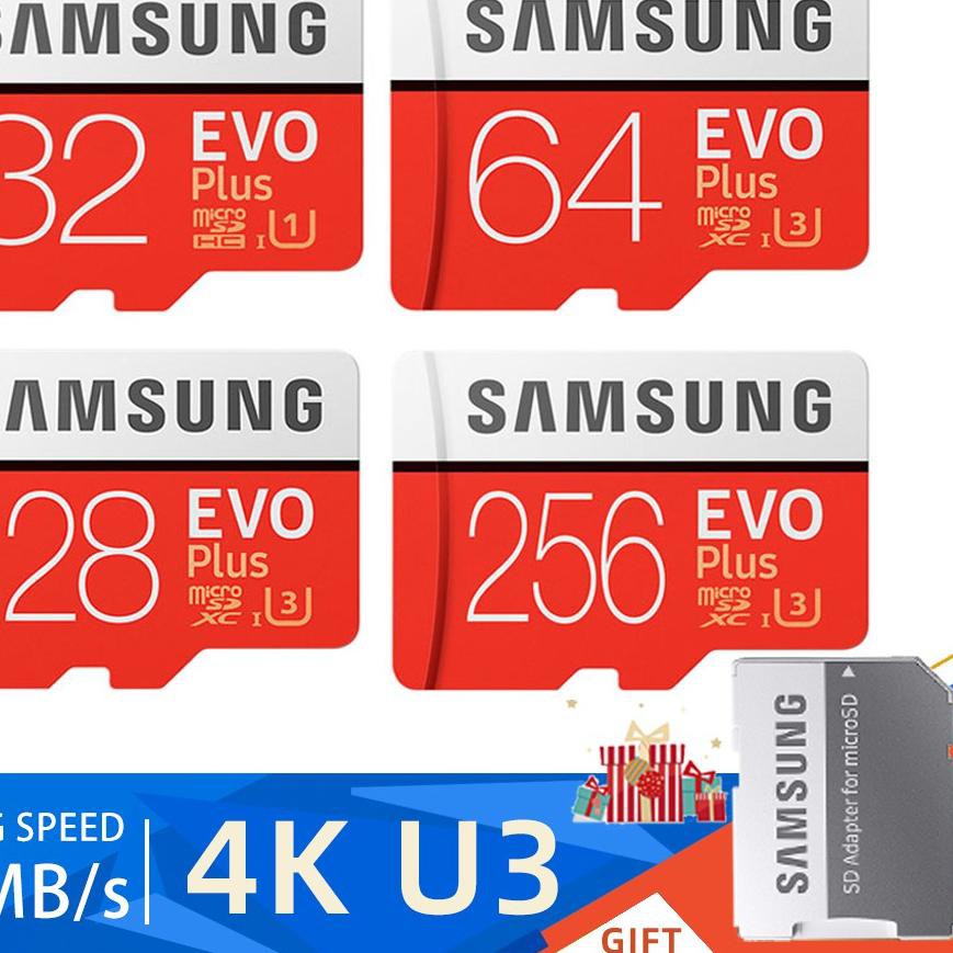 Thẻ Nhớ Micro Sd Samsung Microsd 32 / 64 / 128 / 256gb Evo Plus 100mb / S | BigBuy360 - bigbuy360.vn