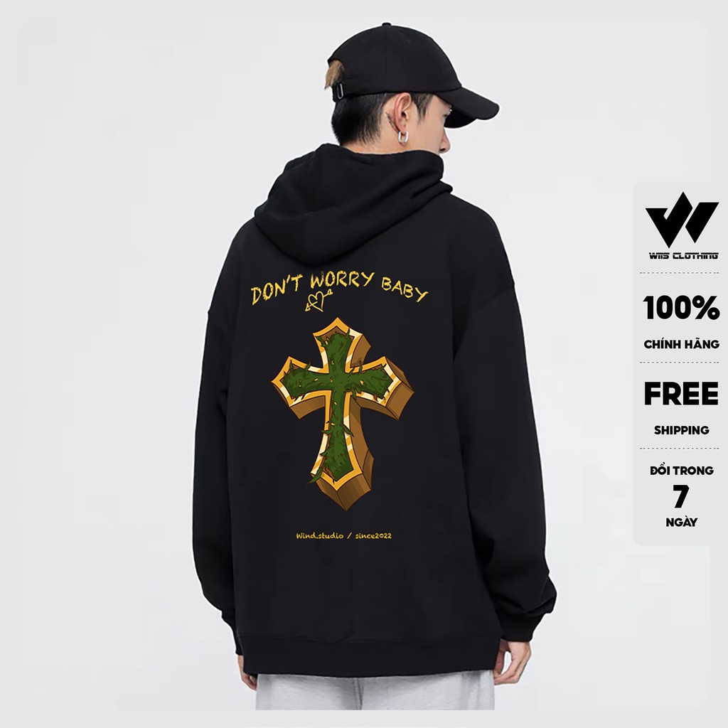 Áo hoodie form rộng WIIS unisex nỉ bông Relax thời trang nam nữ oversize ulzzang