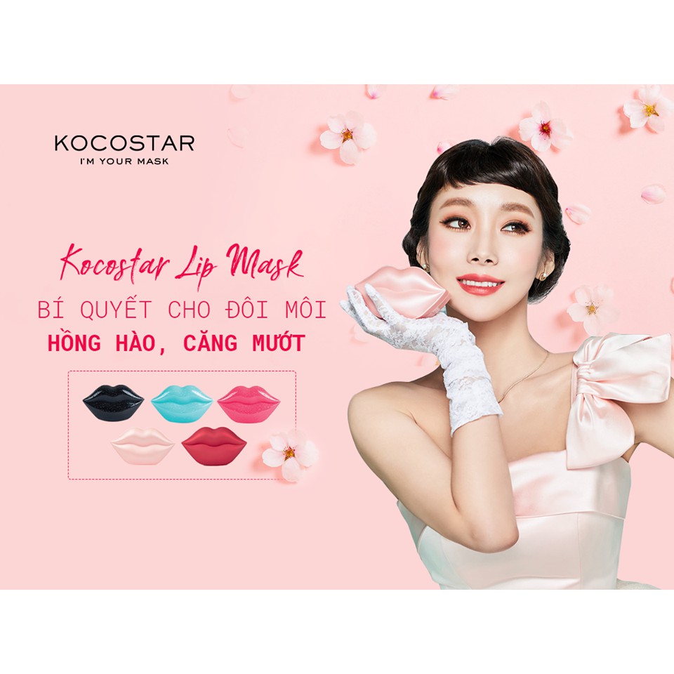 (GRAB / NOWSHIP) (DATE 07-01-2024) Mặt Nạ Môi Hoa Hồng Kocostar ROSE LIP MASK