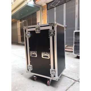  Tủ rack âm thanh 16u có ngăn mixer chuyên dụng cho sự kiện và âm thanh chuyên nghiệp 