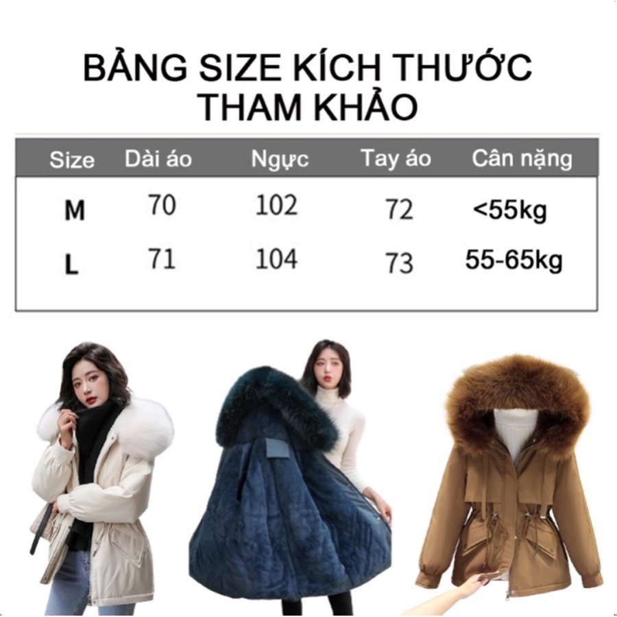 Áo khoác Parka nữ mẫu mới 2021-Áo khoác kaki giữ ấm mùa đông AP-G05