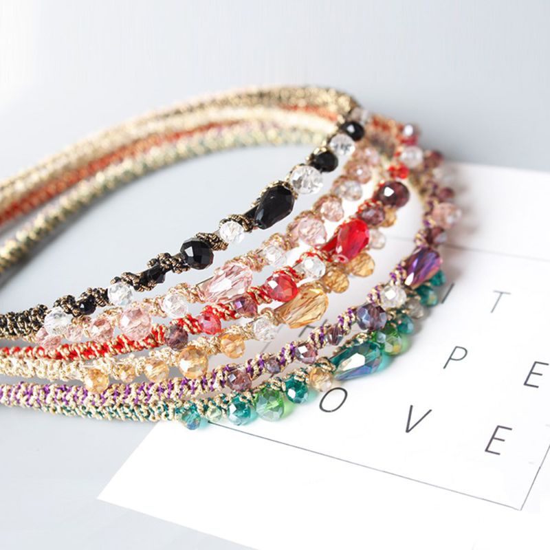 Băng Đô Đính Đá Lấp Lánh Phong Cách Hàn Quốc Sang Trọng Dành Cho Nữ YOUYO