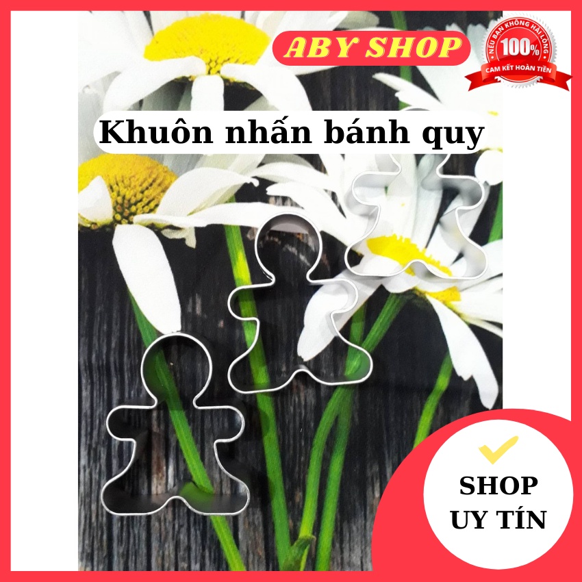 Khuôn nhấn bánh quy ⚡ CAO CẤP ⚡ khuôn nhấn bánh hình người tuyết dễ dàng vệ sinh, lau chùi