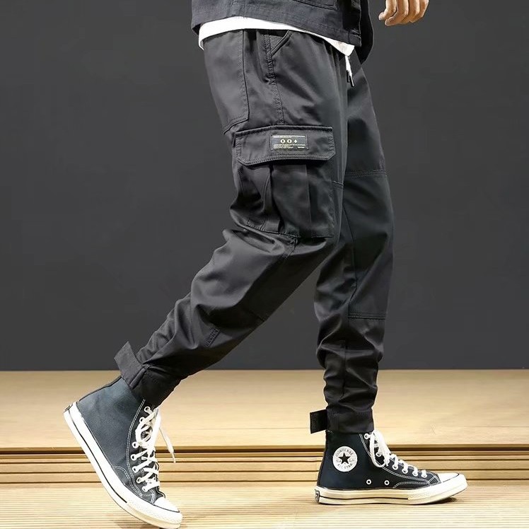 M-3XL Loose Cargo Pant Ready Stock men fashion Casual Straight trousers Off-road pants