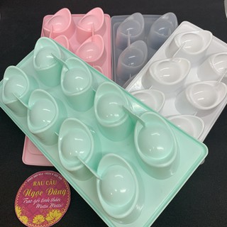Khuôn rau câu, khay đá hình thỏi vàng 8 ô (rau câu, bánh in, bánh dẻo) nhựa cao cấp