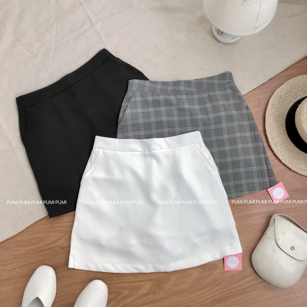 Chân váy nữ form chữ A mặc tôn dáng có 3 size SML hàng có sẵn tại Pumi ( quần áo thời trang nữ ) | BigBuy360 - bigbuy360.vn