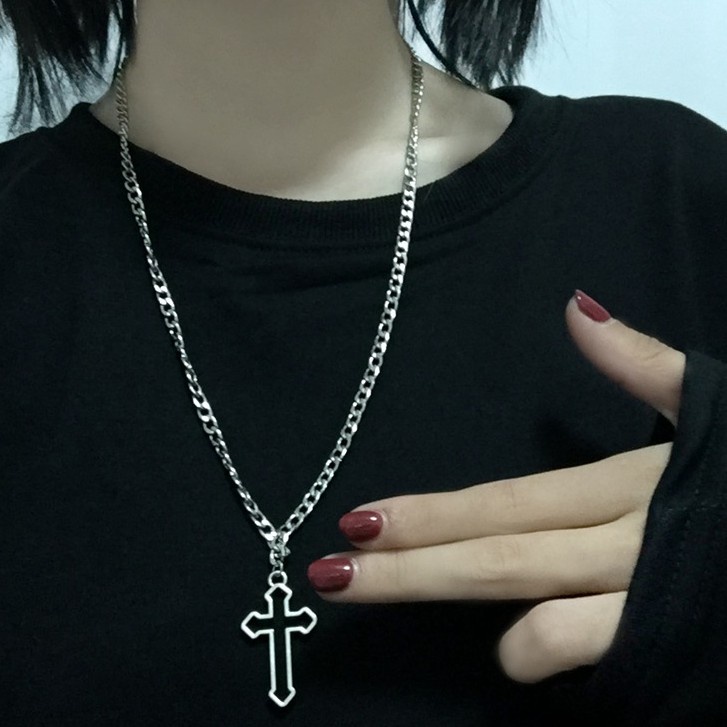 Dây chuyền mặt hình thánh giá thời trang Gothic Nhật Bản