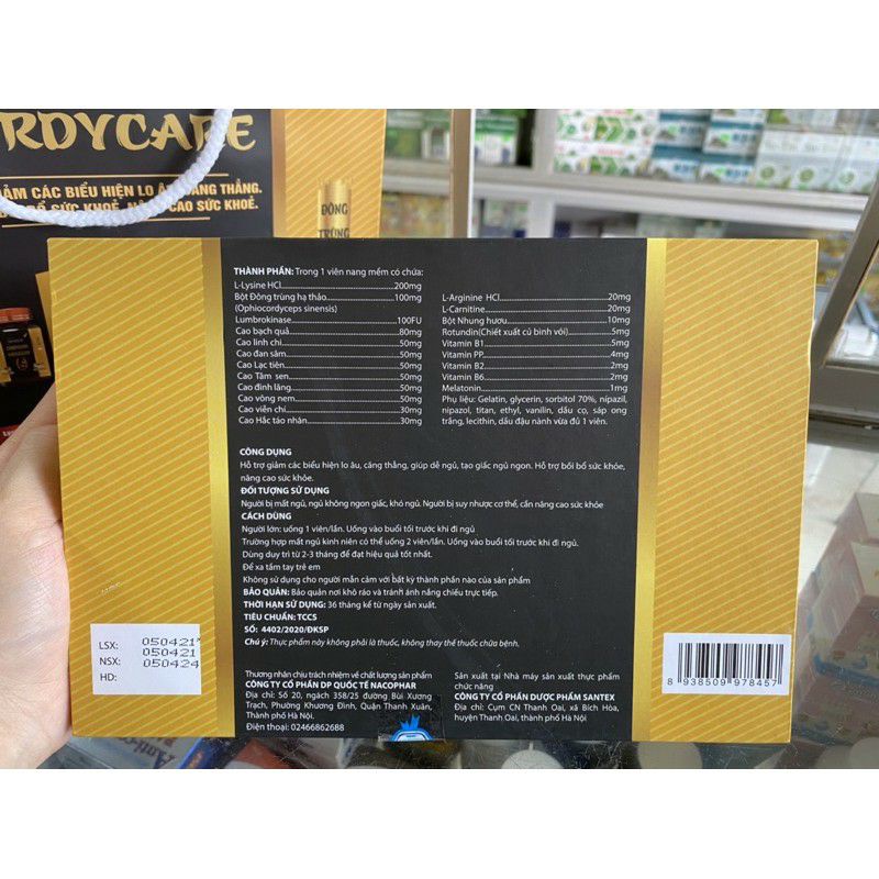 Đông Trùng Hạ Thảo CORDYCARE Giúp ăn ngon, ngủ ngon, tăng sức đề kháng