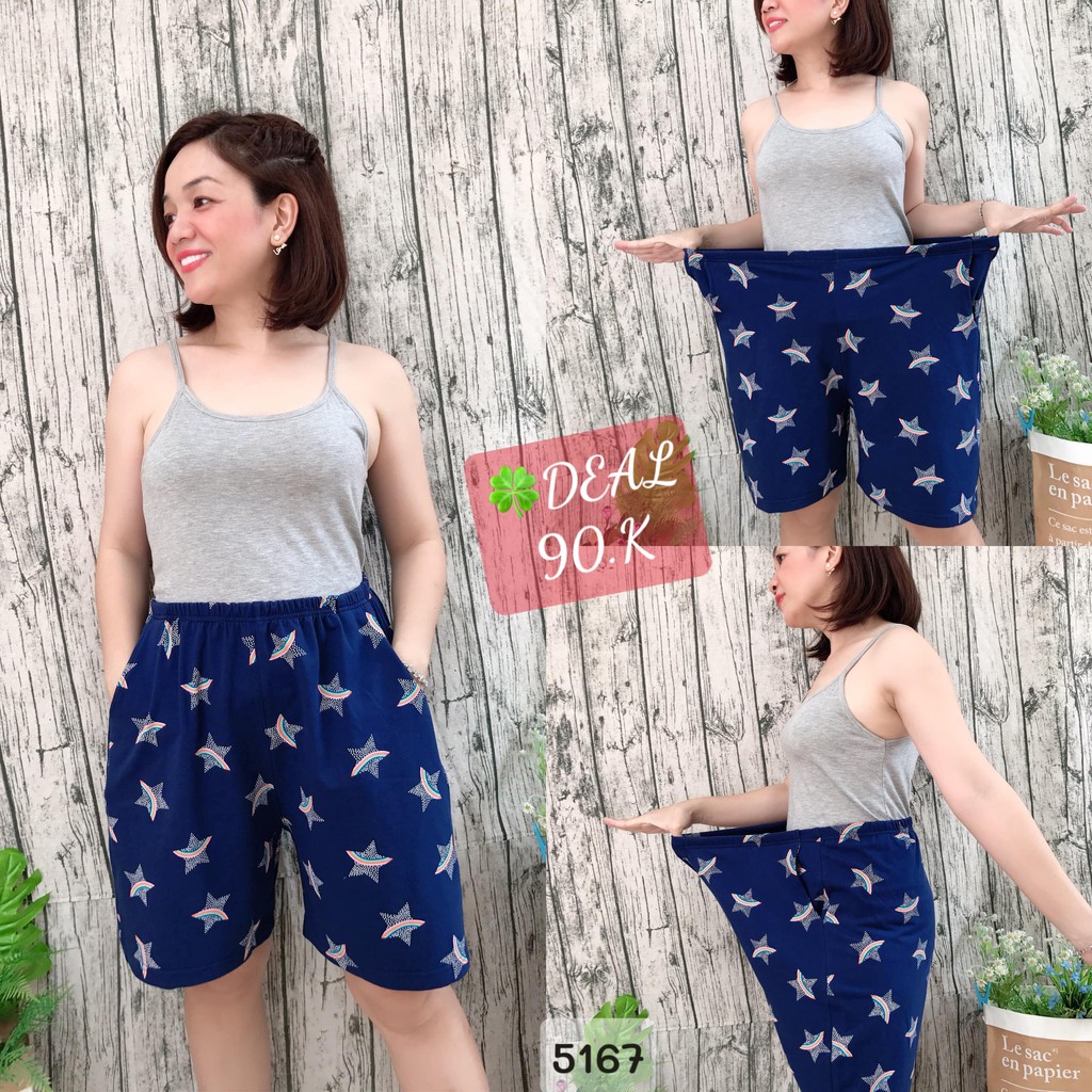 Quần đùi BIG SIZE lưng thun S a o lớn - 5167 - quan-mac-nha