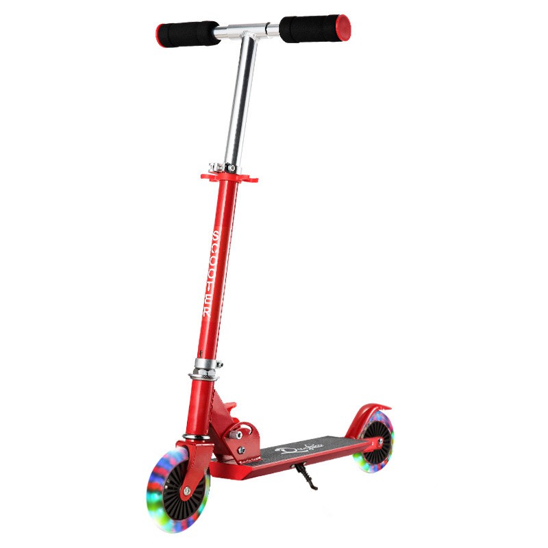 Xe trượt scooter trẻ em cao cấp có đèn phát sáng phù hợp với các bé từ 2-12 tuổi (xe 2 bánh có thể đánh lái )