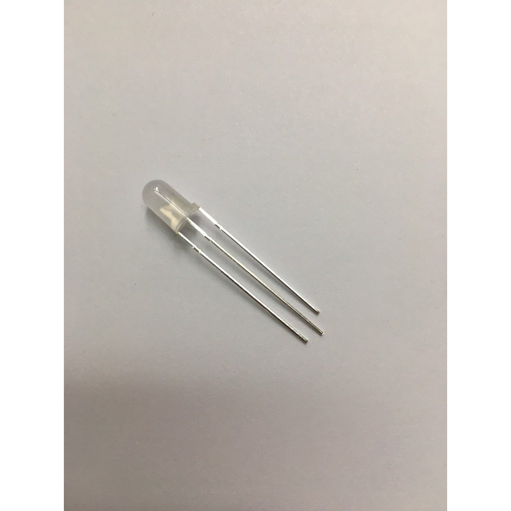 Bộ 10 cái Led 2 Màu Đỏ - Xanh Lá Cây 3 Chân 5mm Anot Chung