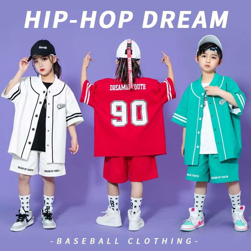 1 Bộ Trang Phục Nhảy Hip-Hop Đường Phố Mùa Hè Cho Bé A3