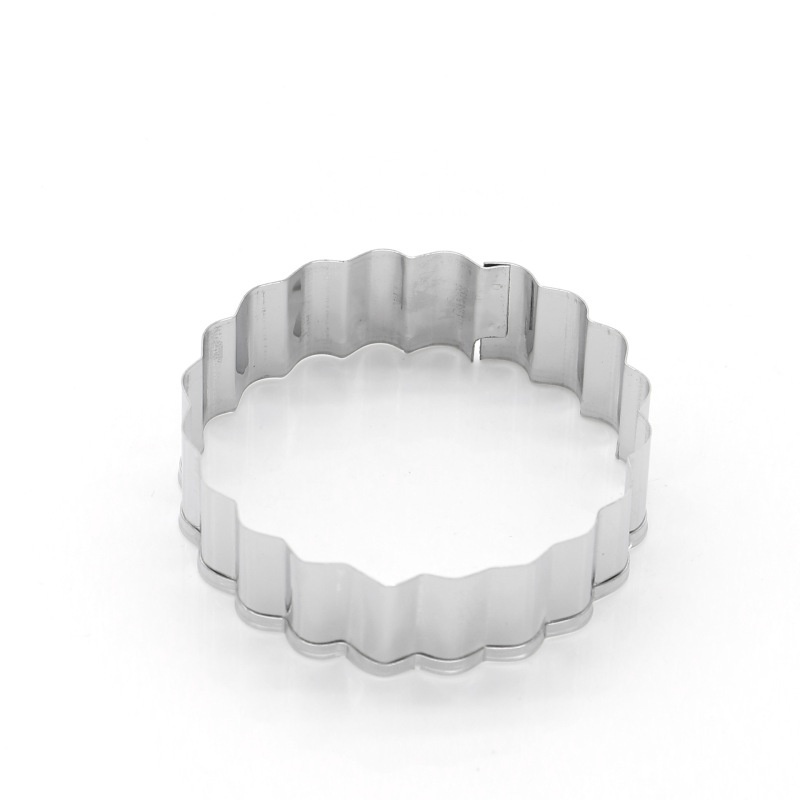 Khuôn Cắt Bánh Hình Tròn Bằng Kim Loại DIY