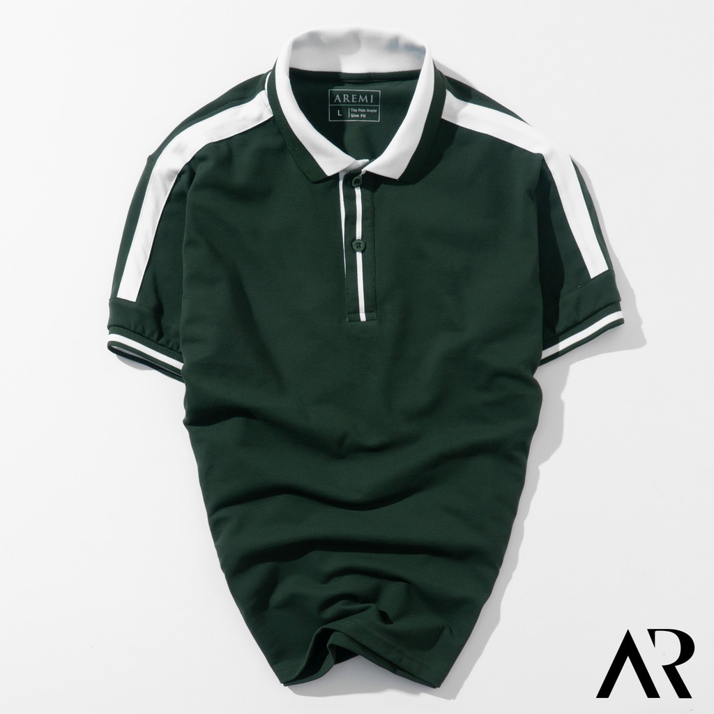 Áo polo nam cổ trụ, thun Phối vai cao cấp from chuẩn, thiết kế phong cách sang trọng,AREMI ARPL65 | BigBuy360 - bigbuy360.vn