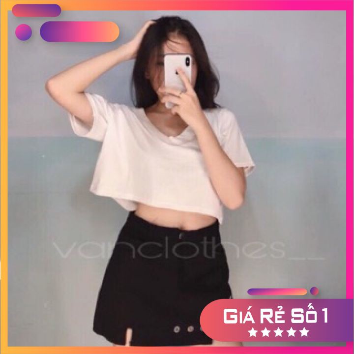 Áo Croptop Cổ Tim Siêu Hot (Shop Bán Áo Croptop Đẹp)