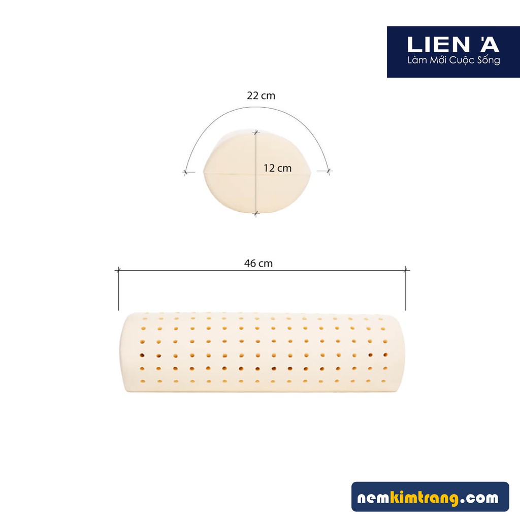 Gối ôm cao su Bolster Liên Á (nhiều kích thước) - 100% CHÍNH HÃNG