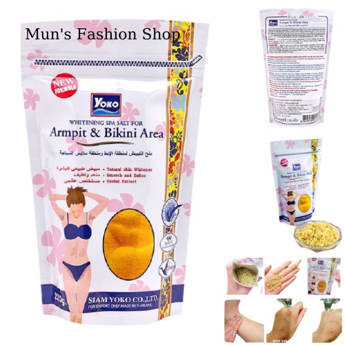 Muối Tắm tẩy tế bào chết Thái Bikini YOKO -Tẩy Tế Bào Chết Vùng Nách và bikini Whitening Spa Salt 220g | BigBuy360 - bigbuy360.vn