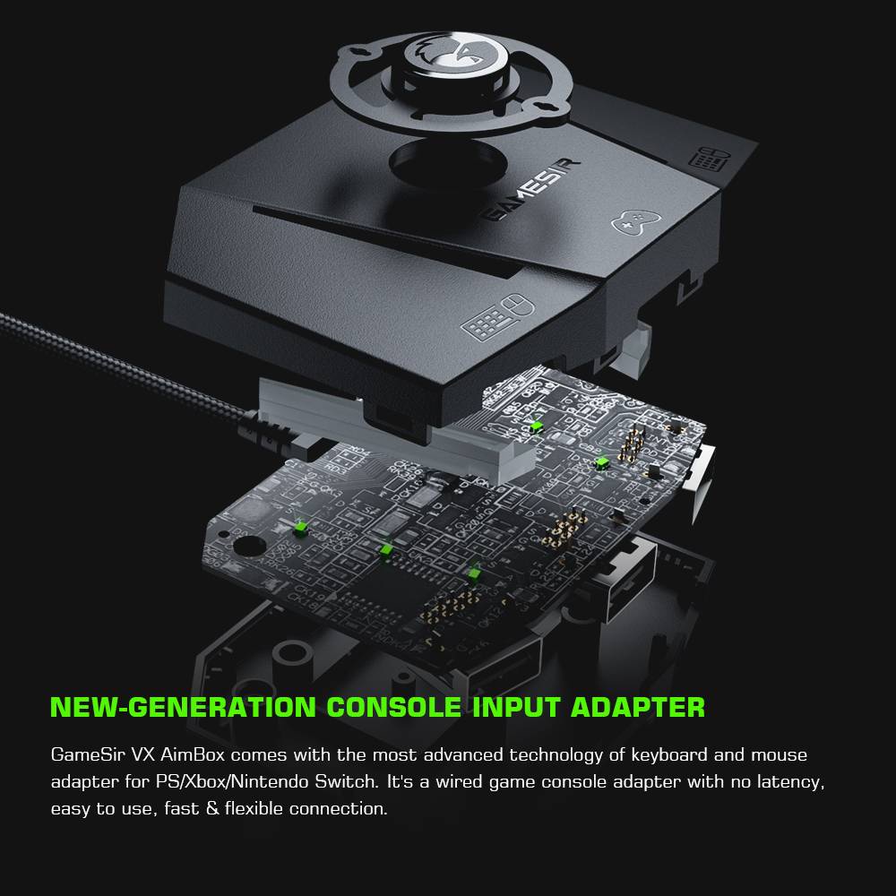 Gamesir vx aimbox keyboard mouse controller adapter converter cho xbox series x / s, xbox one, playstation 4, ps4, nintendo switch