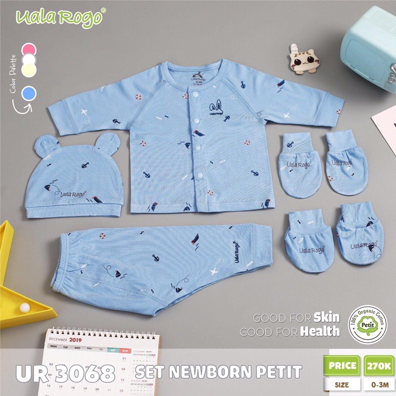 Set quần áo newborn Peptit Ualarogo 0-3m
