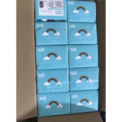 30 GÓI KHĂN GIẤY ĂN CẦU VỒNG XIN MIER CAO CẤP (Siêu rẻ)