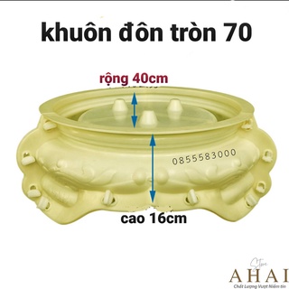 Khuôn đúc chân đôn tròn 70