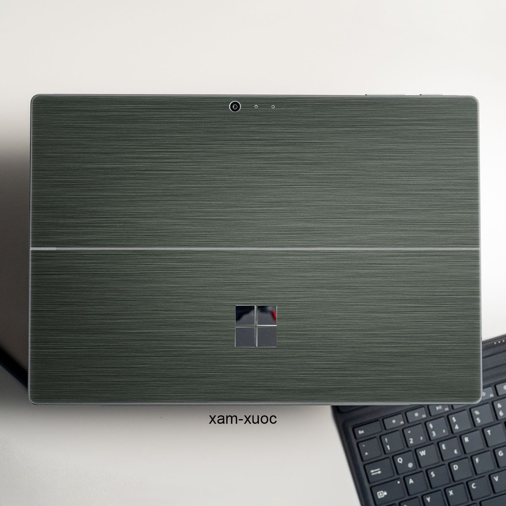 Skin dán Aluminum Chrome xám xước cho Surface 3 2015; Go, Go 2, Go 3; Pro 2 3 4 5 6 7 8 X