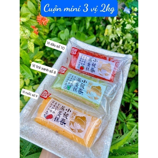 Bông lan cuộn 3 vị mix (1 kg)