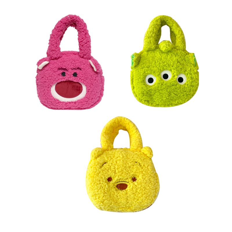 Túi Đeo Vai Bằng Len Lông Cừu Hình Trái Dâu Và Gấu Đáng Yêu Dùng Làm Quà Tặng Sinh Nhật Cho Bạn Bè