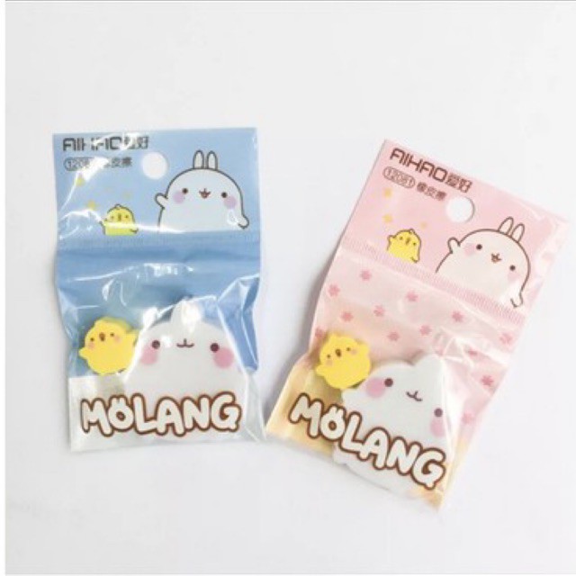 Gôm molang ( vỉ 2 viên lớn - nhỏ)