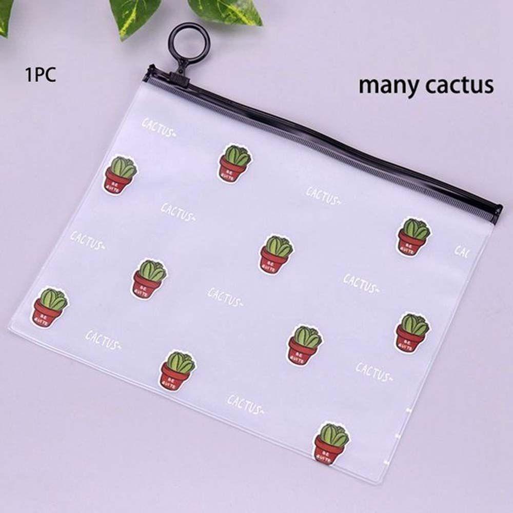 Túi Đựng Đồ Trang Điểm Trong Suốt Có Khóa Kéo Tiện Dụng Ốp