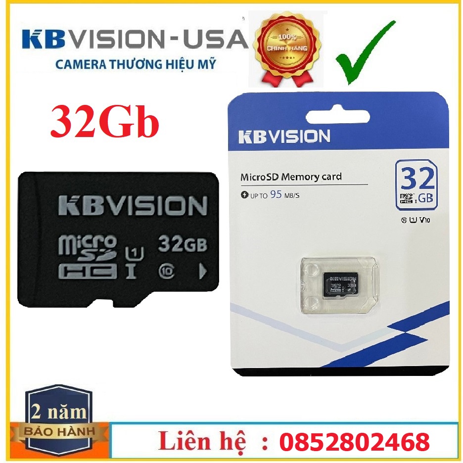 ***[PK Camera] THẺ NHỚ 32GB - 64 GB KBVISION [up to 95 MB/s - CHÍNH HÃNG]