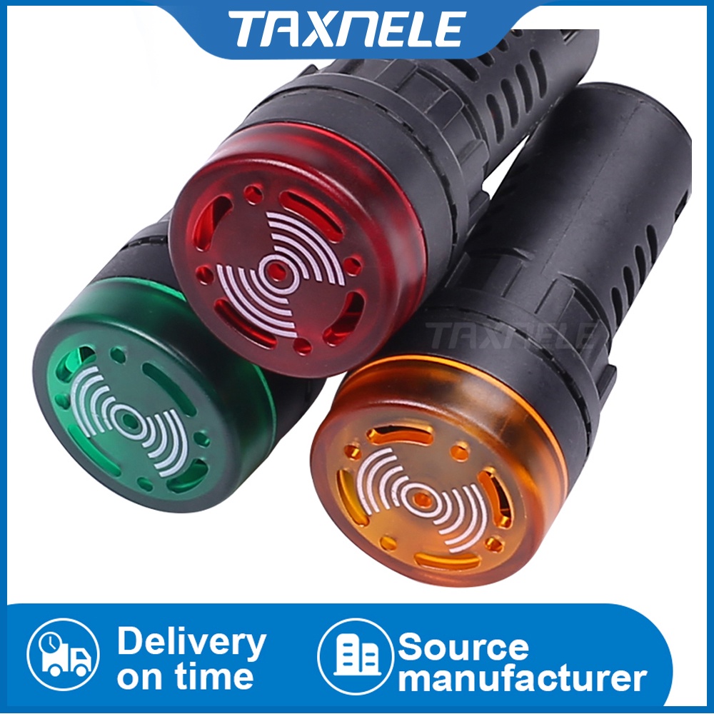 Đèn LED Báo Động AD16-22SM 12V 24V 110V 220V 380V 22mm Ánh Sáng Đỏ / Xanh Lá / Vàng / Đen