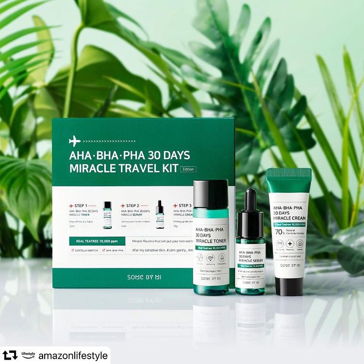 Bộ Kit 3 Món giảm mụn &quot;Thần Kỳ&quot; Some By Mi AHA - BHA - PHA 30 Days Miracle Travel Kit (Toner, Serum, Cream) - Khongcoson